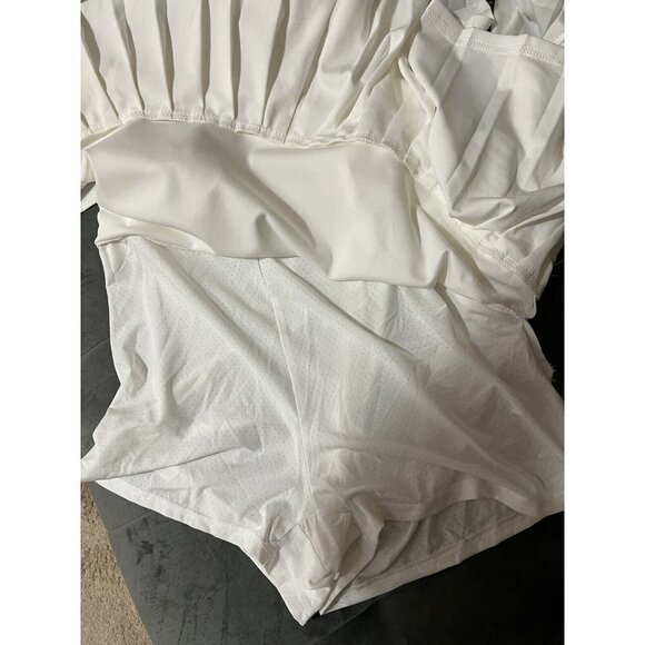 Kancy Kole Pleated Skort with Belt White Size Large - Picture 6 of 8